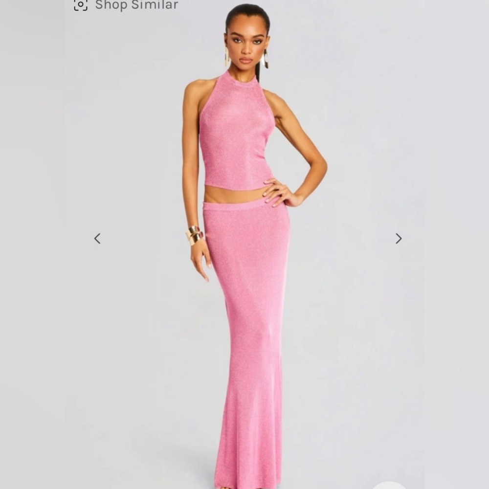 SER.O.YA Pink Skirt Set